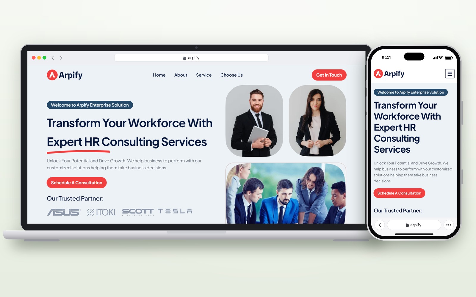 Arpify website