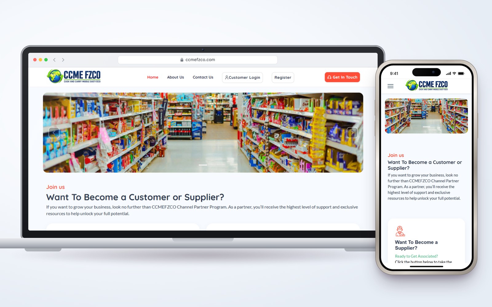 CCME FZCO website