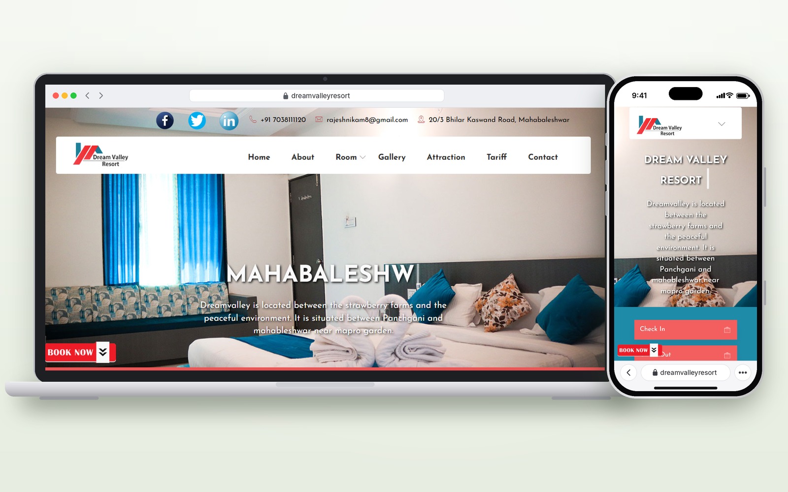 Dream Valley Resort website