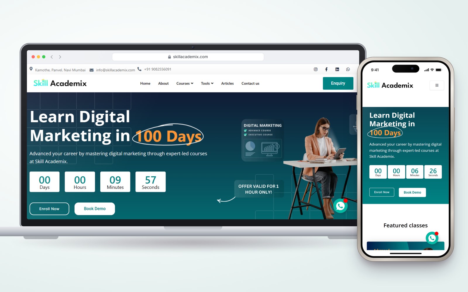 SkillAcademix website